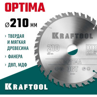 Диск пильный по дереву Optima 210x30 мм, 36Т KRAFTOOL 36951-210-30