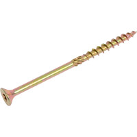 Конструкционный саморез КРЕП-КОМП потайной Torx, желтый цинк, 5.0x80 мм, 200 шт. скт580