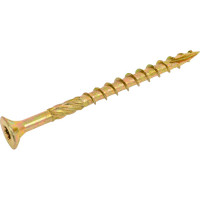 Конструкционный саморез КРЕП-КОМП потайной Torx, желтый цинк, 6.0x80 мм, 100 шт. скт680