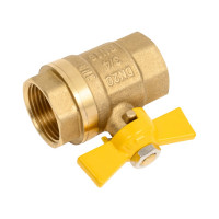 Шаровой кран STI бабочка Г/Г 20 ГАЗ 00000003682