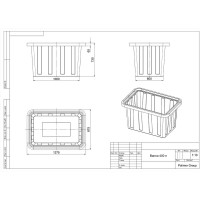 Пищевая ванна POLIMER GROUP 400 л синяя SV400S13