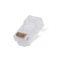 Коннектор Filum rj-45, 5e кат, сквозные отверстия, 8p8c, 6 мкм, универсальный, для одножильного и многожильного кабеля, упаковка 100 шт FL-NA-PLUG5E-4