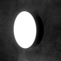 Потолочный светодиодный светильник iSVET 36Вт, круглый накладной, алюминиевый корпус, черный, нейтральный белый свет 4000К NST-102-3-5