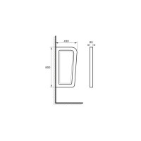Перегородка для писсуара Santi Line SL-6007