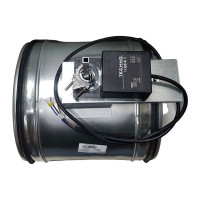 Заслонка регулирующая круглая TKD200-02DN/24V 200 мм с реверсивным электроприводом 2Нм, 24В, управление открыто/закрыто TECHNO 550202