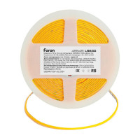Лента светодиодная FERON 400smd(2110)/ 7вт/м 12v 5000x3х1.8мм 4000k, ip20, ls630 , 48948
