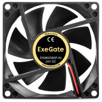 Вентилятор ExeGate 24B DC EX08025B2P-24 80x80x25 мм, 2-Ball двойной шарикоподшипник, 2pin, 2850RPM, 28.5dBA 295207