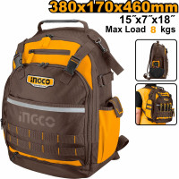 Рюкзак для инструментов INGCO INDUSTRIAL 460x380x170 мм HBP01028