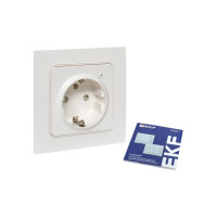 Умная розетка EKF Стокгольм 1-местная 16А белый Zigbee Сonnect RCS-ST16-WD-ZB