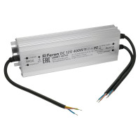 Трансформатор электронный для светодиодной ленты FERON 400w 12v 245x77x41мм ip67 (драйвер), lb007 , 48743
