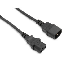 Кабель питания A1 1.8 м., С13-С14, 3x1 мм², 2200 Вт., черный A1-PC1-C13-C14-1.8M