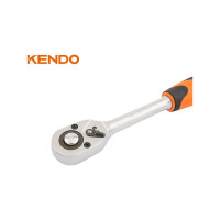 Ключ-трещотка KENDO CrV, 220 мм, зубьев 72,  3/8" 16111
