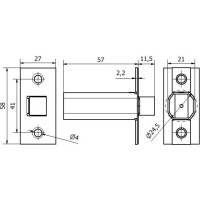 Электромеханический миниатюрный врезной замок Tantos TS-EML300 00-00026815