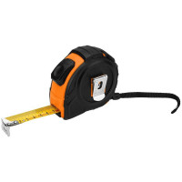 Стальная рулетка NEO TOOLS 10 м, 25 мм, обрезиненный корпус, автоблокировка, две кнопки остановки 67-225
