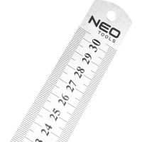 Линейка NEO TOOLS 30 см, нержавеющая сталь 72-213