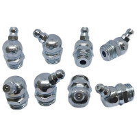 Пресс-масленка угловая оц. H2 R1/4"BSPT, комплект 10 шт., оцинкованная сталь, Европейский стандарт DIN71412, MasloSmenka 010210-10