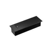 Выдвижная встраиваемая розетка Mebax JX (Slide Top) 2 секции Чёрный 280х100х63мм RJ-45 + 2 USB (с каб.пит.) 00-00002891