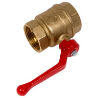 Кран шаровой Valfex N/P59 БИРКА для ВОДЫ 1 1/4" ВР/ВР ручка-рычаг, латунный 11Б27фт1М (20/5) VF.214.LR1.114.N/P59.Bir