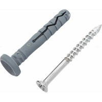 Дюбель-гвоздь Gigant 6x40 грибовидная манжета полипропилен 150 шт 123856