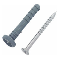 Дюбель-гвоздь Gigant 6x40 грибовидная манжета полипропилен 2000 шт 123858