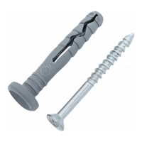 Дюбель-гвоздь Gigant 6x40 грибовидная манжета полипропилен 300 шт 123863