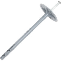 Дюбель для теплоизоляции Gigant (гриб) 10x160 с металлическим гвоздём 250 шт 123867