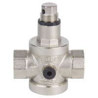 Редуктор давления поршневой TEBO ВН/ВН 1" с выходом под манометр T-АБ.701.1.CN