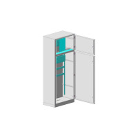 Корпус MULTICOLOR ВРУ-2 IP-54 (450x1800x450) (ШхВхГ) RAL 7035 MLT.VRU2.54.45.18.45