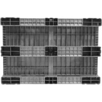 Паллет Gigant 1200x800x150 сплошной на 3-х полозьях серый 34230