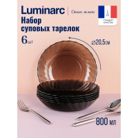 Набор тарелок суповых LUMINARC ОКЕАН ЭКЛИПС 20.5 см 6 шт L5079/6