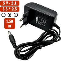 Адаптер питания PALMEXX HCH003, 5V-2A, 5.5x2.5, 1.5м PX/HCH-003