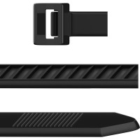 Хомут-стяжка кабельная нейлоновая Safeline 4.8x300-В-100, черная, 100 шт. 24851