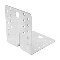 Крепежный уголок Gigant усиленный 105x90х1.5 мм цинк 123877