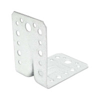 Крепежный уголок Gigant усиленный 90x90х65х1.8 мм цинк 123879