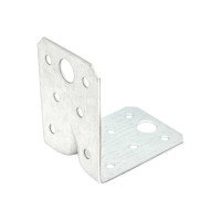 Крепежный уголок Gigant усиленный 60x45х1.8 мм цинк 123883