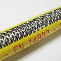 Шланг газовый сильфонный Eurogas Millennium 3 м 1/2" гайка/гайка в металлической оплётке — PGEF12300