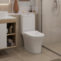Унитаз напольный Teymi Ritta Pro безободковый, сиденье микролифт T40810 ЦБ-00270126