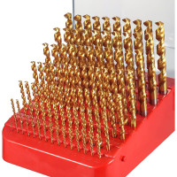 Набор сверл по металлу 1-10мм, DIN338, HSSE-Co5 TiN 130 PRO, 91шт H-Tools 215223TPRO