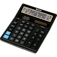Калькулятор настольный Eleven SDC-888TII, 12 разрядов, двойное питание, 158х203х31 мм, черный 339221
