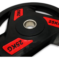 Диск обрезиненный c хватом UNIXFIT PRO 25 кг, 51 мм DG25RUBPRD