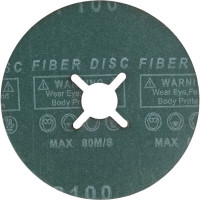Фибровый диск Long Abrasive CR 964 Керамика 125x22.23 мм, P100, 10 шт D330491-10