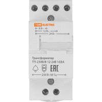 Трансформатор понижающий TDM ELECTRIC ТП-230В/8-12-24В 16ВА DIN-рейка TDM SQ0225-0021
