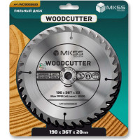 Диск пильный по дереву MKSS Toolbox Woodcutter WC1900 190x36Тх20 мм WC19003620