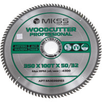 Диск пильный по дереву MKSS Toolbox Woodcutter Professional SS3035 350x100Тх2.2/3.2x50/32 мм SS30350103