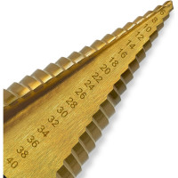 Сверло ступенчатое по металлу MKSS Toolbox HSS TiN 4-40мм ST1440