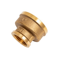 Муфта переходная ВР-ВР латунная Gappo 1" х 1/2" 10шт G1202.0604
