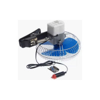 Вентилятор Megapower M-503C 21см 8 с решеткой металл на прищепке 24V Megapower M-503C-24 827019