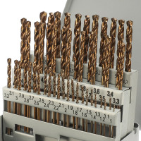 Набор сверл по металлу H-Tools 1-5.9 мм, 50 шт, DIN338, HSSE-Co5, 135град 08347400
