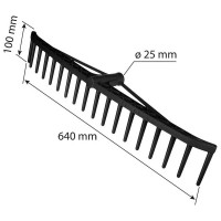 Грабли для сена VERTO черные 15G087