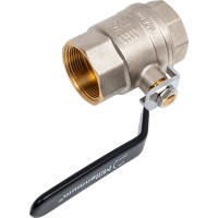 Шаровой кран Millennium латунный,никилерованный для воды 1 1/2" внутренняя/внутренняя резьба ручка-рычаг KVRFF4040